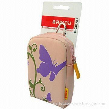 Nylon Camera Case with Fashion Patterns and Pocket for Card, Various Colors Available